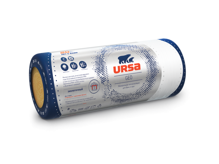 Утеплитель Ursa GEO 40 RAluМ-11 Ф 18000х1200х50